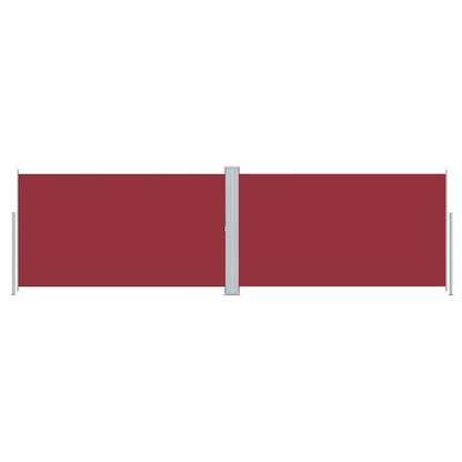 318005 vidaXL Retractable Side Awning Red 180x600 cm