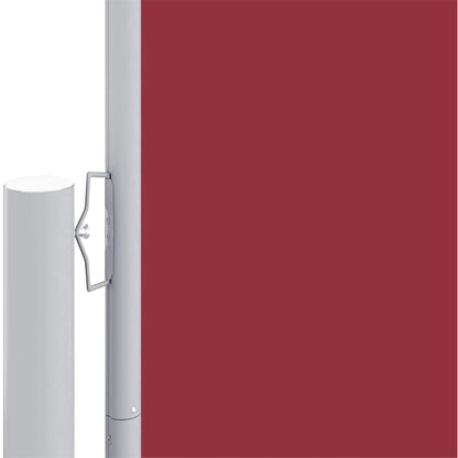 318005 vidaXL Retractable Side Awning Red 180x600 cm