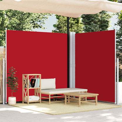 318011 vidaXL Retractable Side Awning Red 200x600 cm