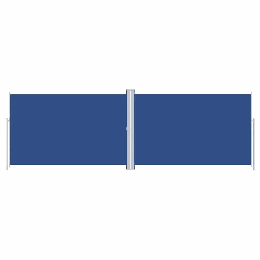 Retractable Side Awning Blue 220x600 cm