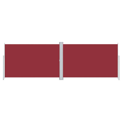 Retractable Side Awning Red 220x600 cm