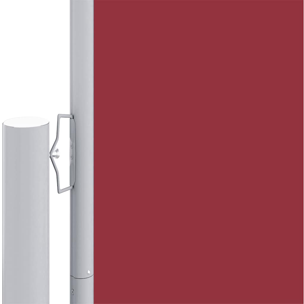 Retractable Side Awning Red 220x600 cm