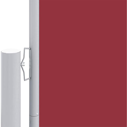 Retractable Side Awning Red 220x600 cm