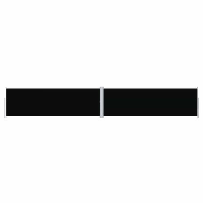 Retractable Side Awning Black 160x1000 cm