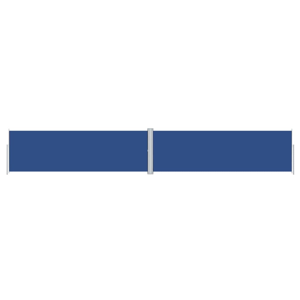Retractable Side Awning Blue 160x1000 cm