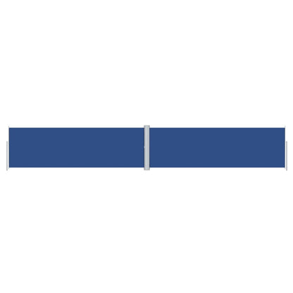 Retractable Side Awning Blue 160x1000 cm