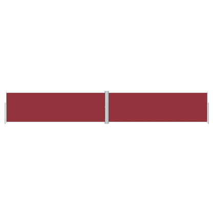 Retractable Side Awning Red 160x1000 cm