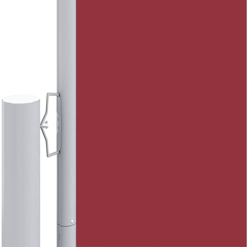 Retractable Side Awning Red 160x1000 cm
