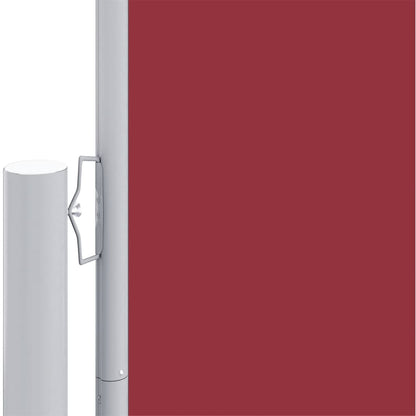 Retractable Side Awning Red 160x1000 cm