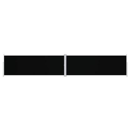 Retractable Side Awning Black 180x1000 cm