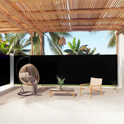 Side Awning | Black | 100% Polyester with PU coating | Large