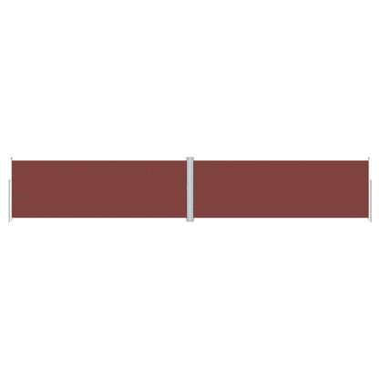 Retractable Side Awning Brown 180x1000 cm