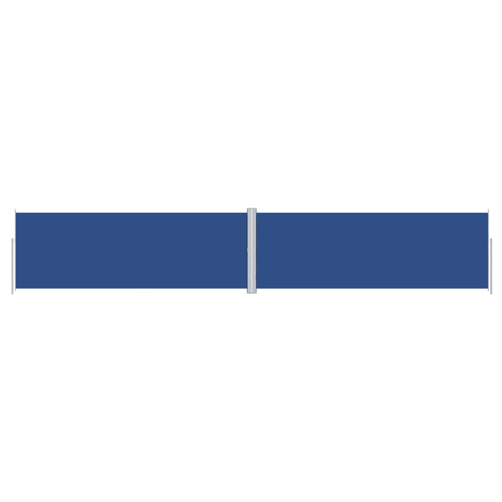 Retractable Side Awning Blue 180x1000 cm