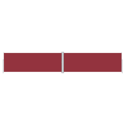 Retractable Side Awning Red 180x1000 cm