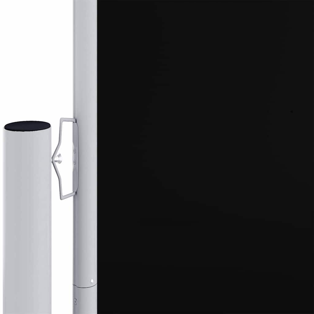 318042 vidaXL Retractable Side Awning Black 200x1000 cm