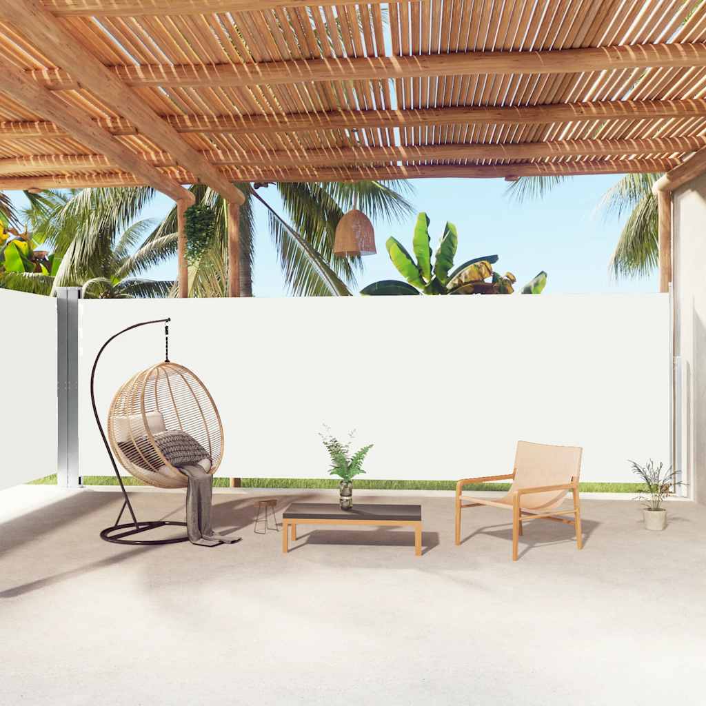 Retractable Side Awning Cream 200x1000 cm