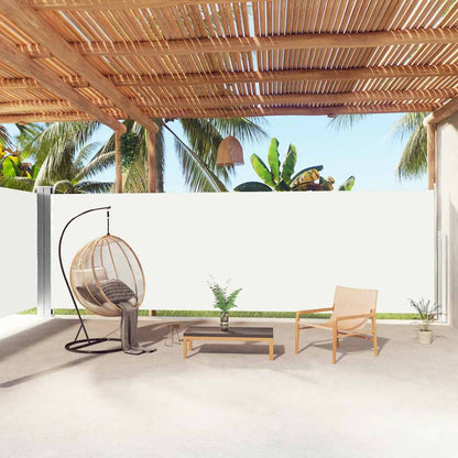 Retractable Side Awning Cream 200x1000 cm