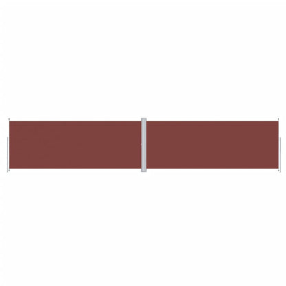 Retractable Side Awning Brown 200x1000 cm