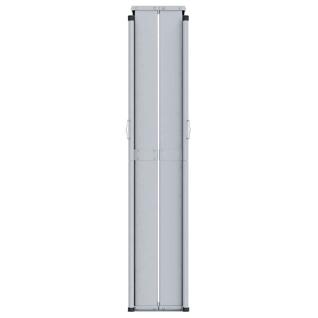 318045 vidaXL Retractable Side Awning Brown 200x1000 cm
