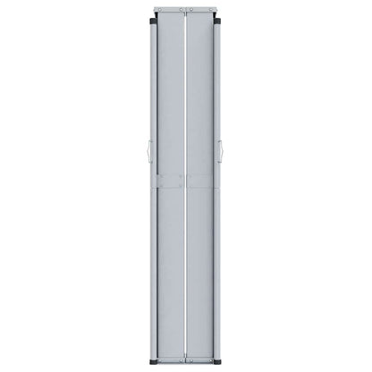 318045 vidaXL Retractable Side Awning Brown 200x1000 cm