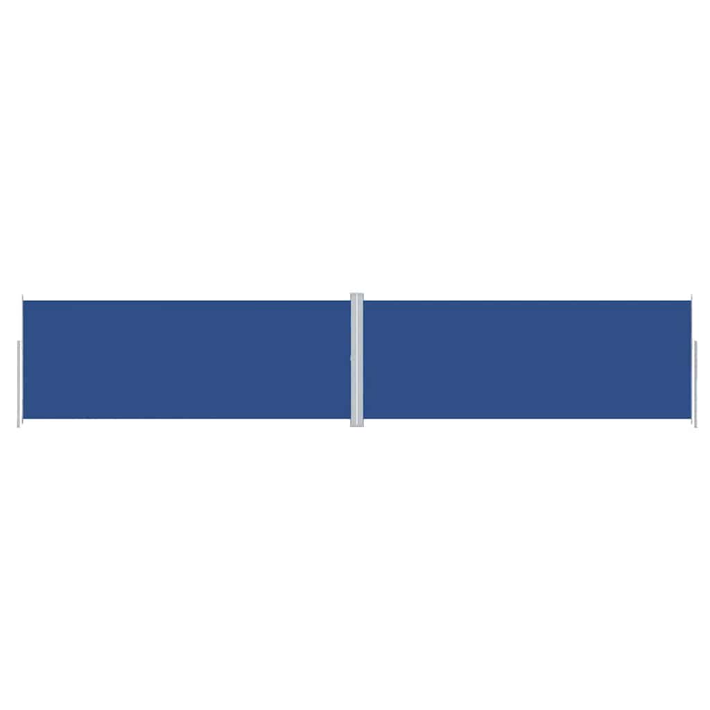 Retractable Side Awning Blue 200x1000 cm