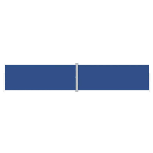 Retractable Side Awning Blue 200x1000 cm