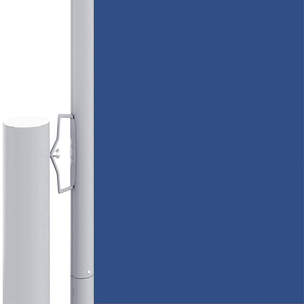 318046 vidaXL Retractable Side Awning Blue 200x1000 cm