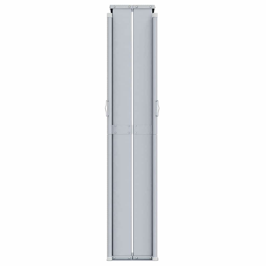 318047 vidaXL Retractable Side Awning Red 200x1000 cm
