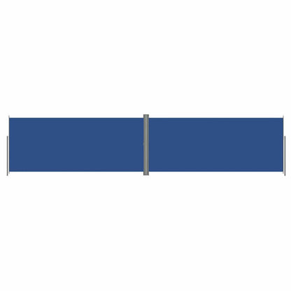 318052 vidaXL Retractable Side Awning Blue 220x1000 cm