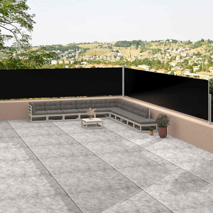 Side Awning | Black | Polyester with PU coating, Steel, Aluminium