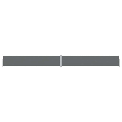 Retractable Side Awning Anthracite 117x1200 cm