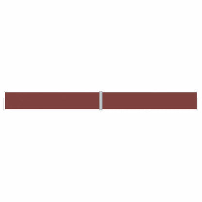 Retractable Side Awning Brown 117x1200 cm