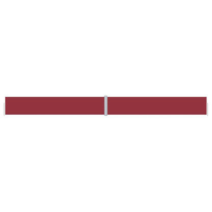 Retractable Side Awning Red 117x1200 cm