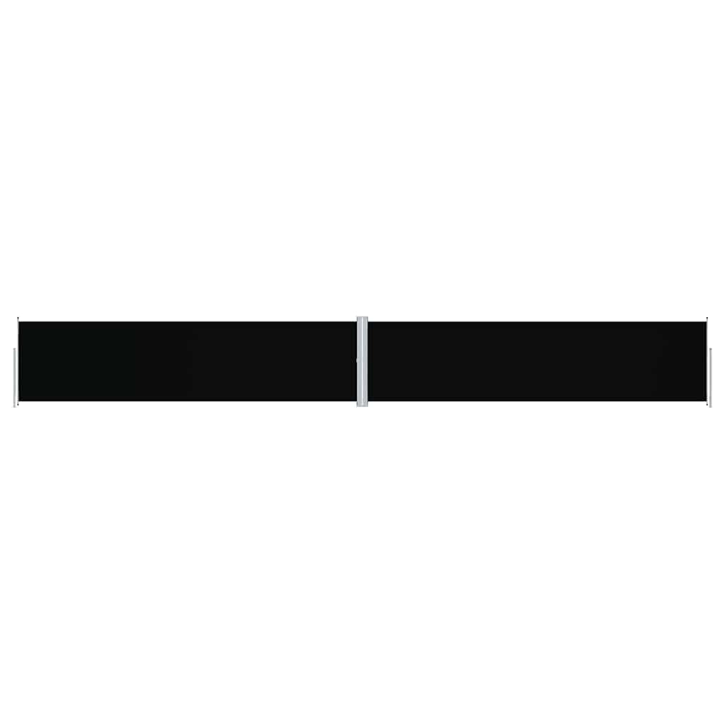 Retractable Side Awning Black 160x1200 cm