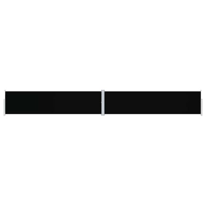 Retractable Side Awning Black 160x1200 cm