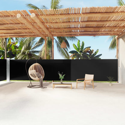 Side Awning | Black | Polyester with PU coating, steel, aluminium