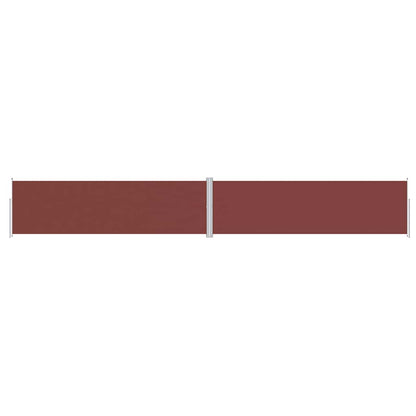 Retractable Side Awning Brown 180x1200 cm