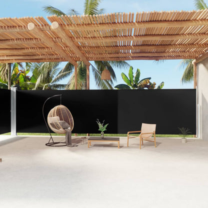 Side Awning | Black | Polyester with PU coating, steel, aluminium
