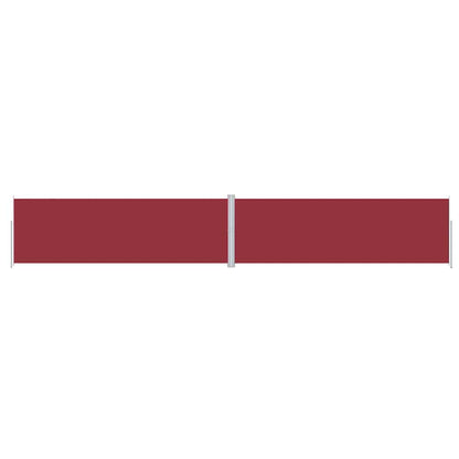 Retractable Side Awning Red 200x1200 cm