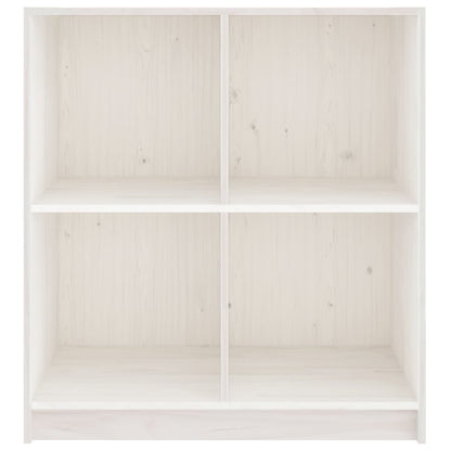 Sideboard White 70x33x76 cm Solid Pinewood