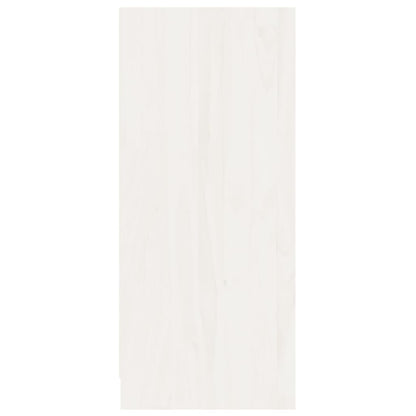 Sideboard White 70x33x76 cm Solid Pinewood