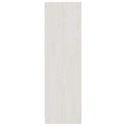 809973 vidaXL Book Cabinet/Room Divider White 104x33,5x110 cm Solid Wood Pine