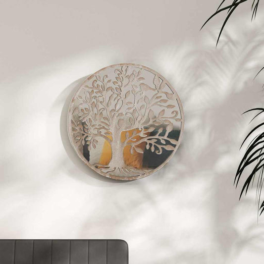 Mirror Sand 60x2,5 cm Iron Round for Indoor Use