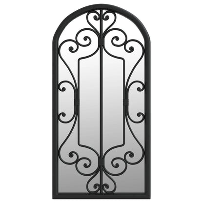 Mirror Black 70x30 cm Iron for Indoor Use