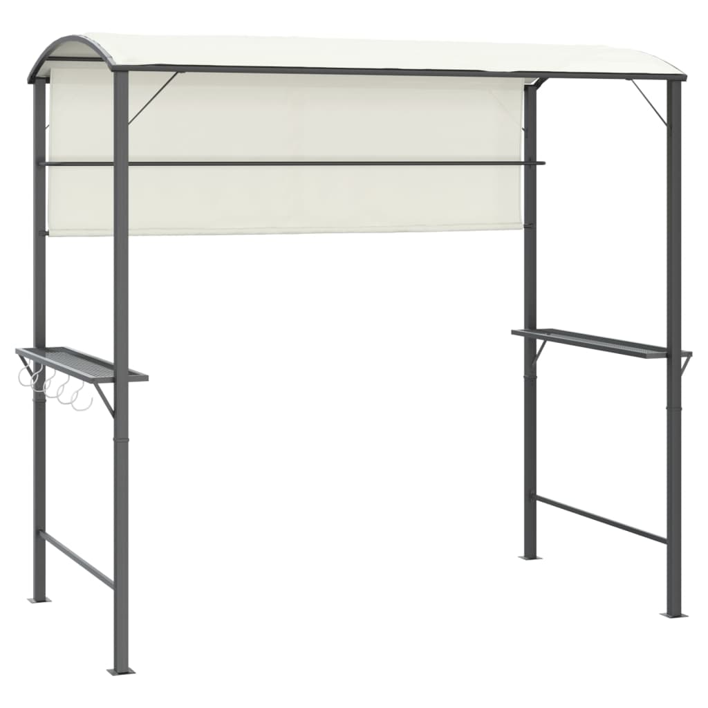318532 vidaXL Gazebo with Roof 220x110x200 cm Cream