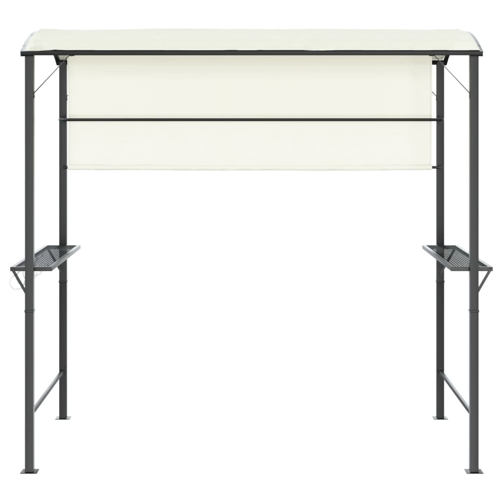 318532 vidaXL Gazebo with Roof 220x110x200 cm Cream