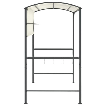 318532 vidaXL Gazebo with Roof 220x110x200 cm Cream