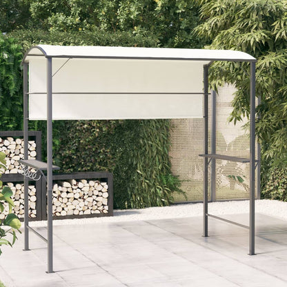 318532 vidaXL Gazebo with Roof 220x110x200 cm Cream
