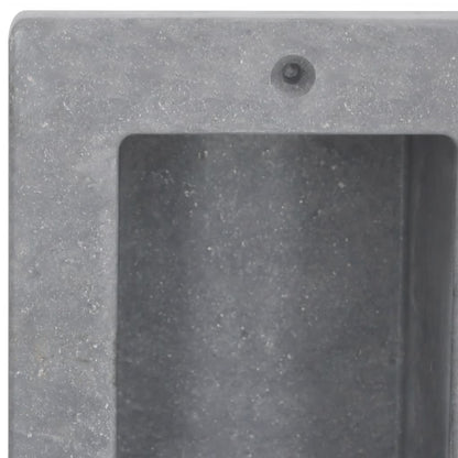 Shower Niche with 2 Compartments Matt Grey 41x51x10 cm