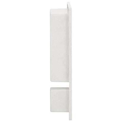 Shower Niche with 2 Compartments Matt White 41x51x10 cm